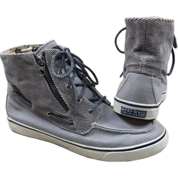 Sperry Shoes - Sperry Top-Sider Women's Size 10 Betty Chukka‎ Boot Lace-Up Side Zipper Gray